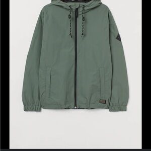 H&M Men's Sage Green Windbreaker Size XXL